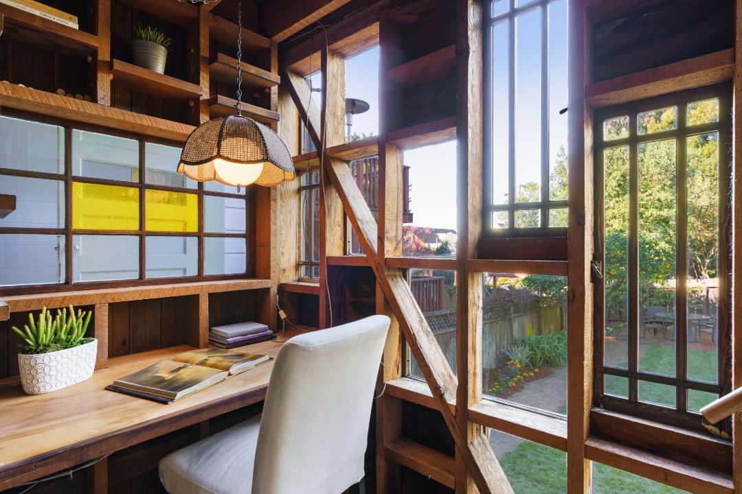 Cole Valley San Francisco Victorian Home Office