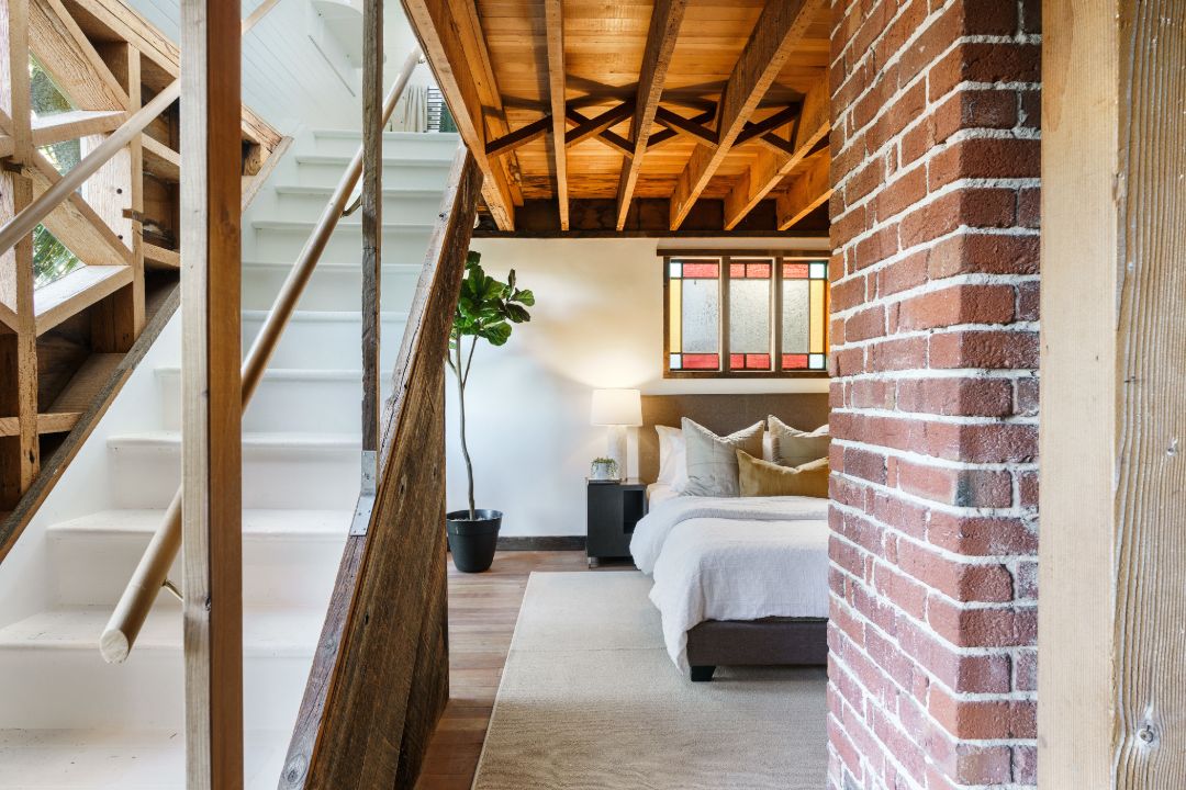 Cole Valley San Francisco Victorian Basement Bedroom
