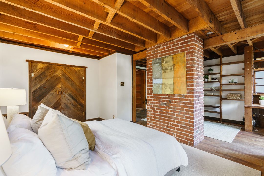 Cole Valley San Francisco Victorian Bedroom Sliding Door