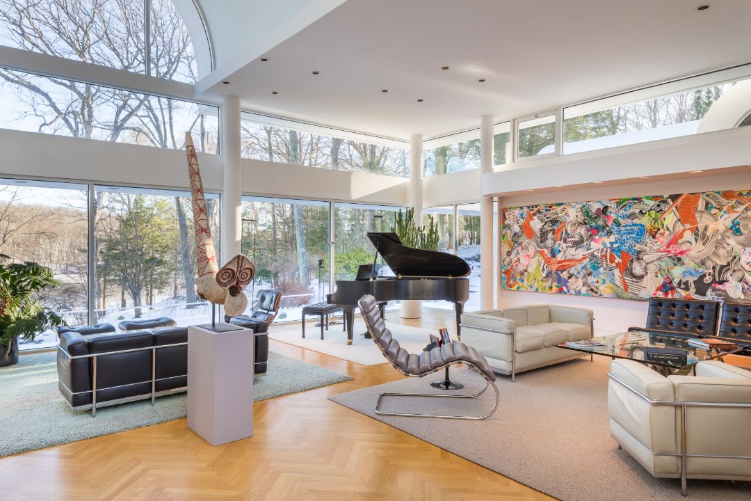Moma Curator Pound Ridge Home Great Room