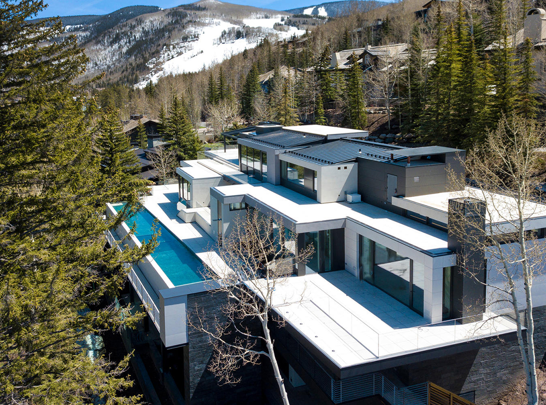 Wander Through A 45m Vail Modern With Tons Of Va Va Voom Aerial C