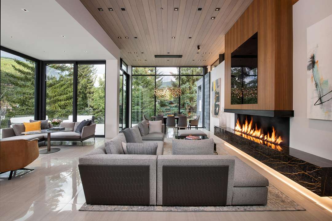 Wander Through A 45m Vail Modern With Tons Of Va Va Voom Living Room C