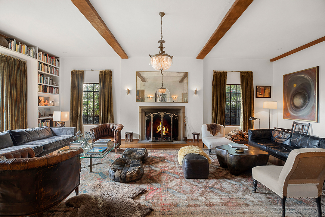 Actor Walton Goggins Lists Cherished Circa 1927 La Home Fireplace