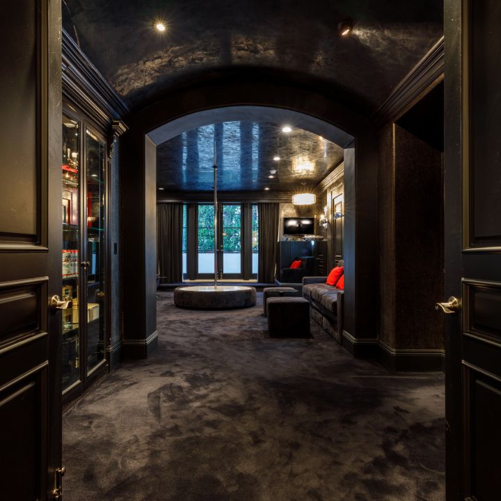 Big Sean Beverly Hills Home Theater Entry