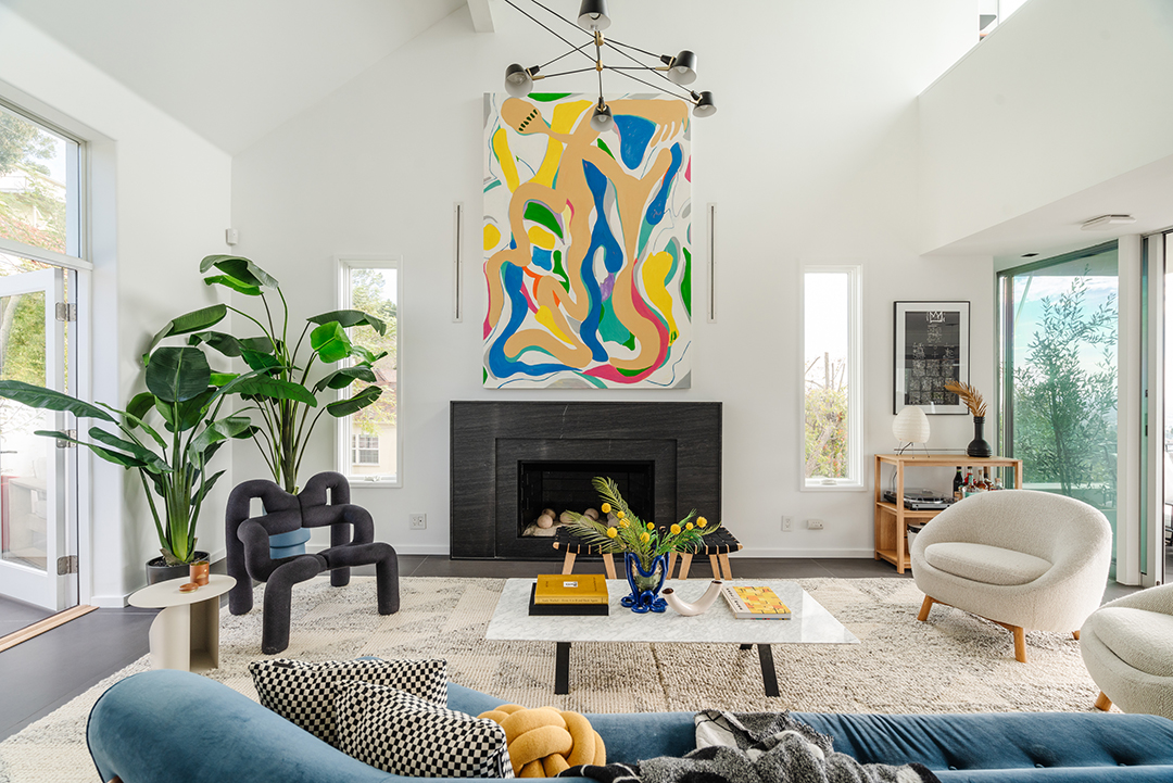 Diplos Cool Hollywood Hills Home Just Hit The Market Fireplace