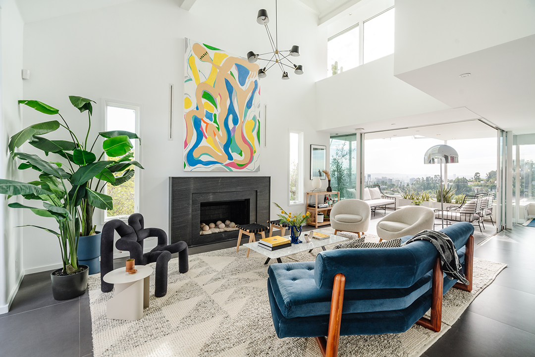 Diplos Cool Hollywood Hills Home Just Hit The Market Living Room
