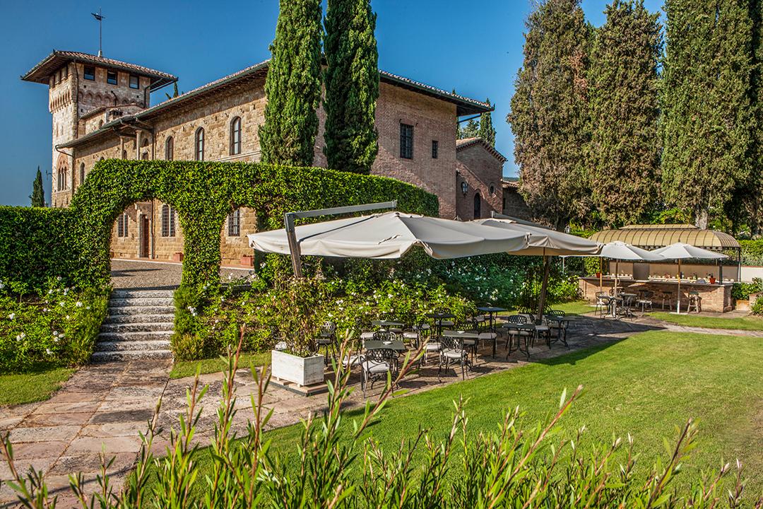 Enchanting Hotel In Tuscany Is Up For Sale Grassy Exterior