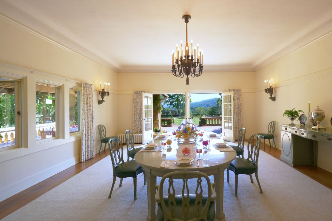 Green Gables California Estate Dining Room