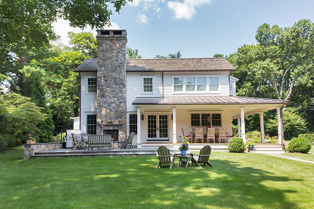 Historic Darien Colonial Porch