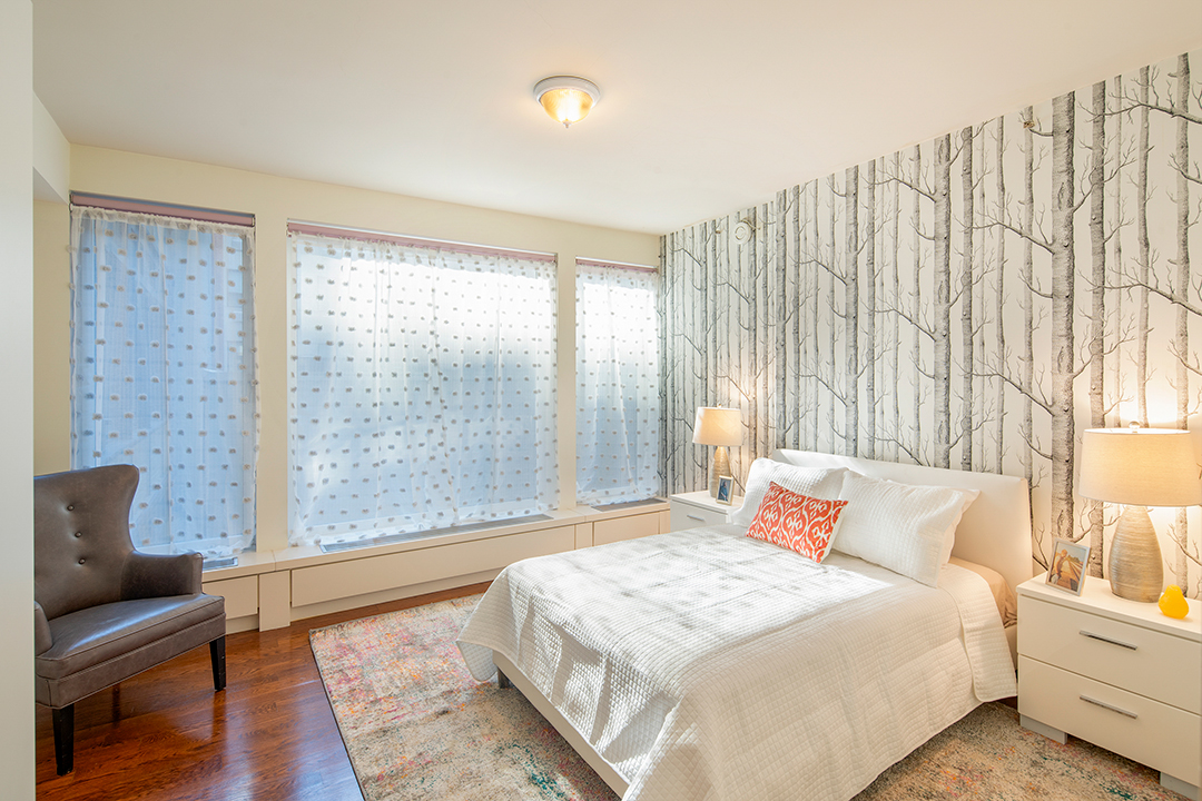 Keith Haring Mural Tribeca Loft Guest Room
