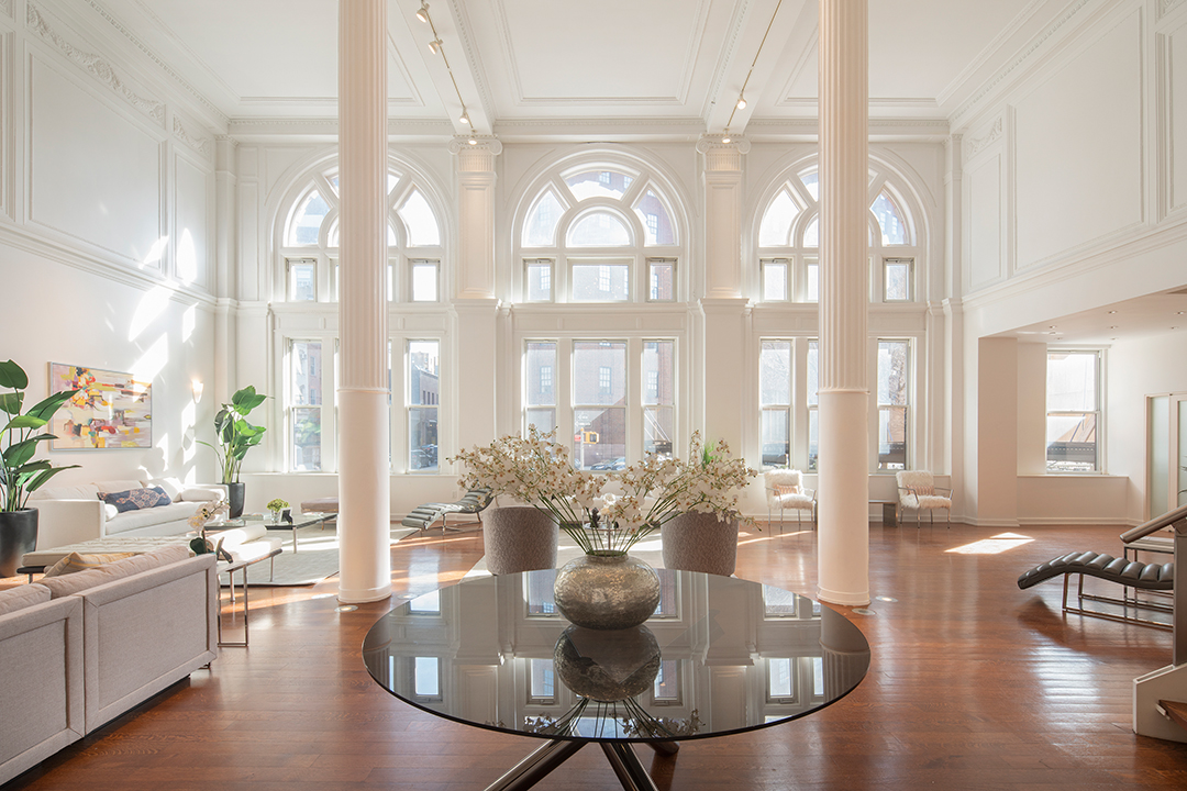 Keith Haring Mural Tribeca Loft Windows