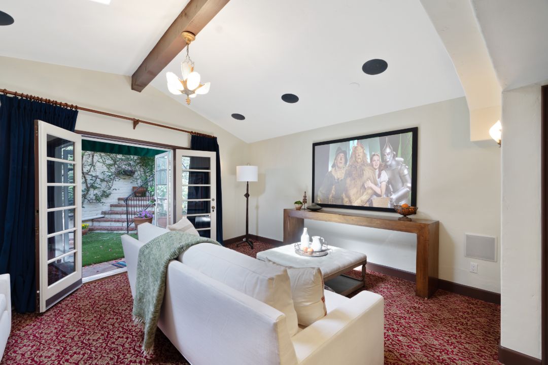 Riverdale Creator Courtney Villa Complex Los Angeles Home Theater