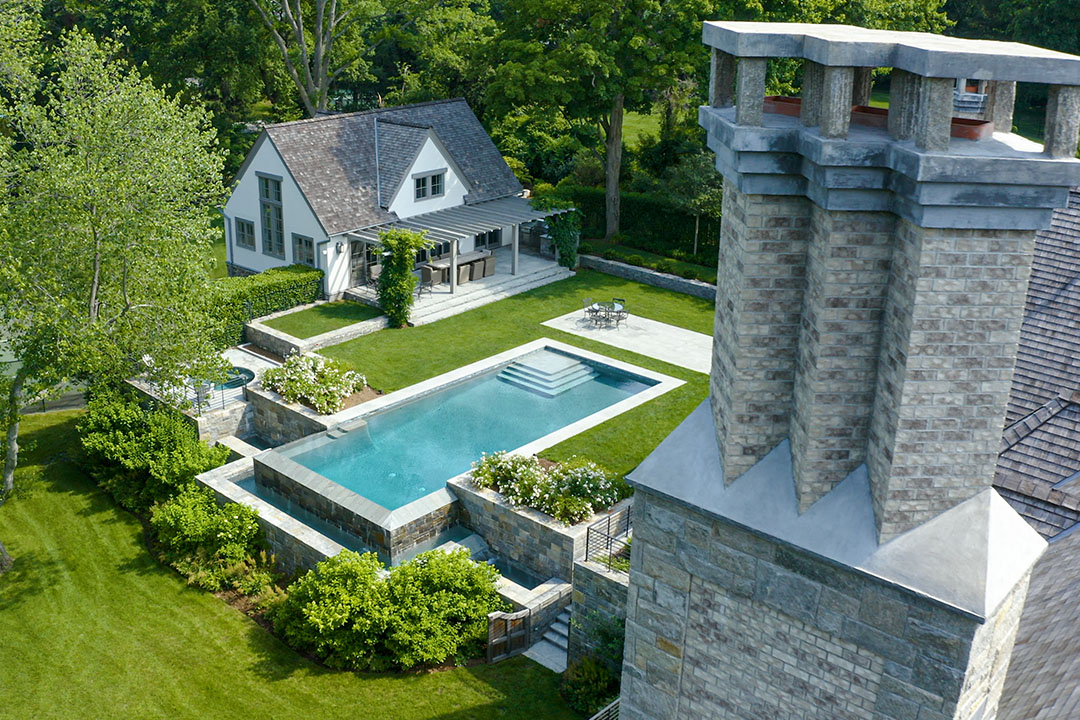 Explore a Family’s Fairfield County Home Where Stone Shines Inside and Out
