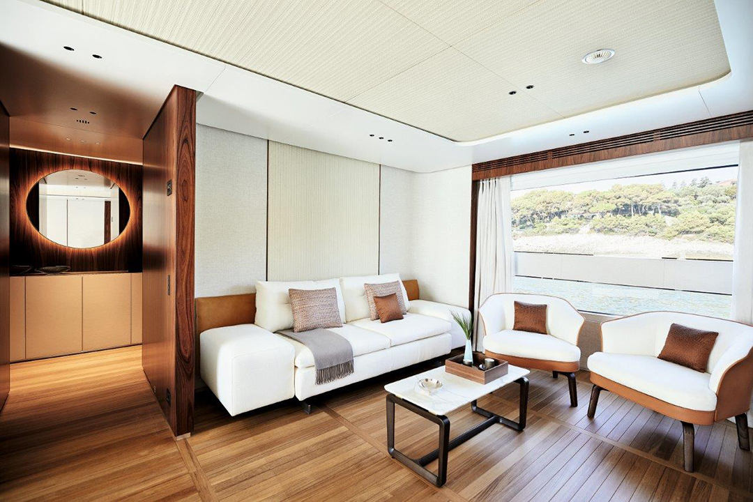 Benetti Oasis 40m Master Bedroom Seating Area