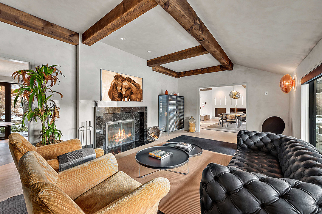 Rustic chic living room