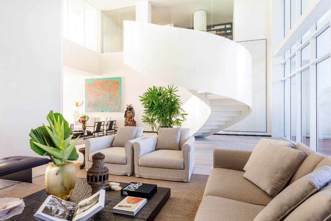 Cindy Crawford Ritz Carlton Residences Miami Beach Spiral Stair