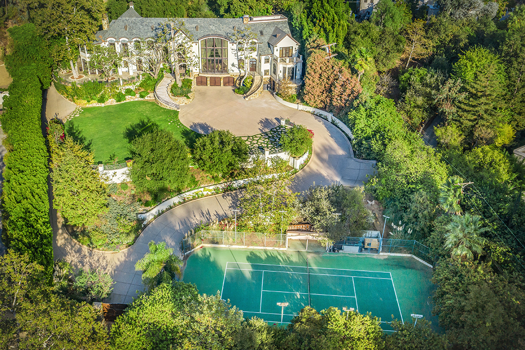 Gene Simmons Beverly Hills Mansion Tennis Court