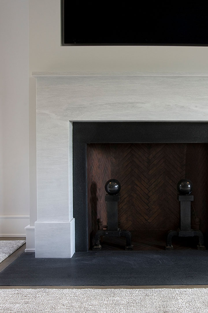 Tour A Modern Tudor Style Home Designed With Stone In Mind 15