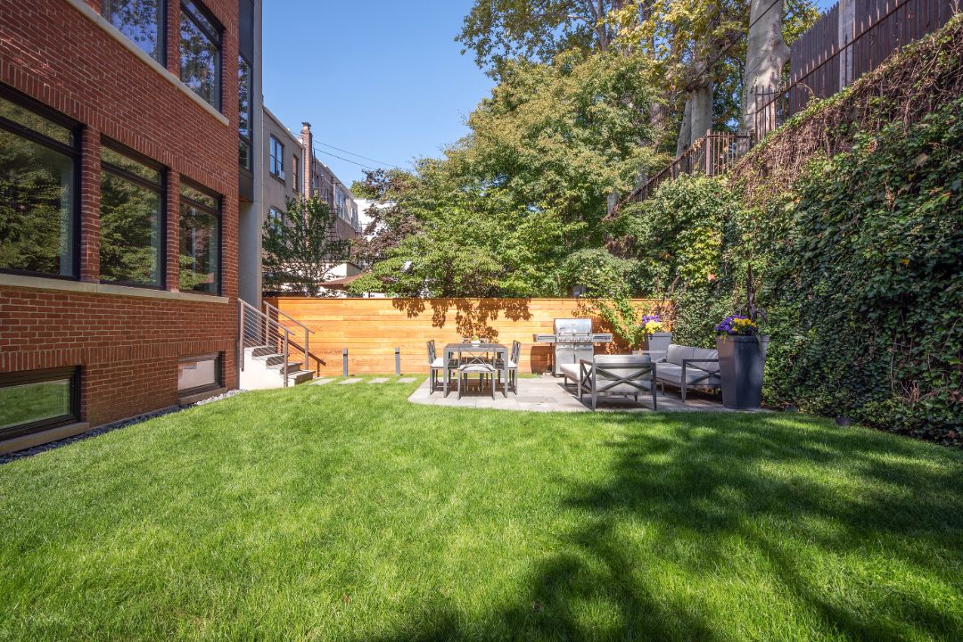 Hoboken Hudson Street Home Backyard