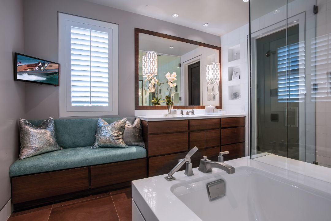 Real Housewives Oc Braunwyn Windham Burke Newport Beach House Master Bath