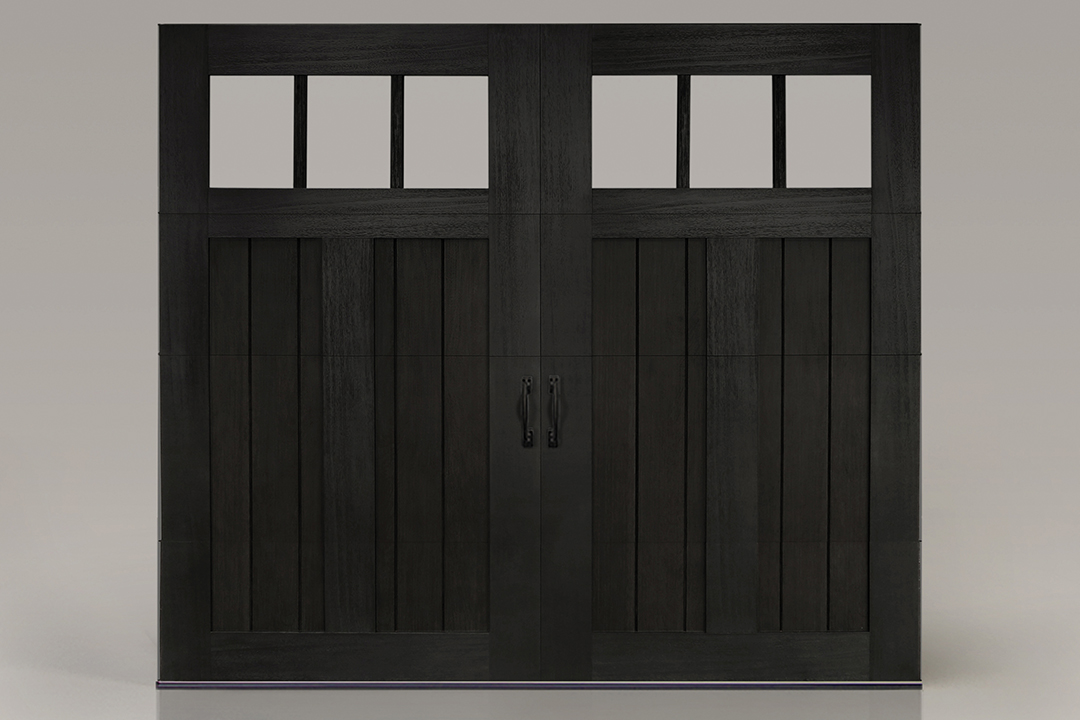 Black Mahogany Garage Doors