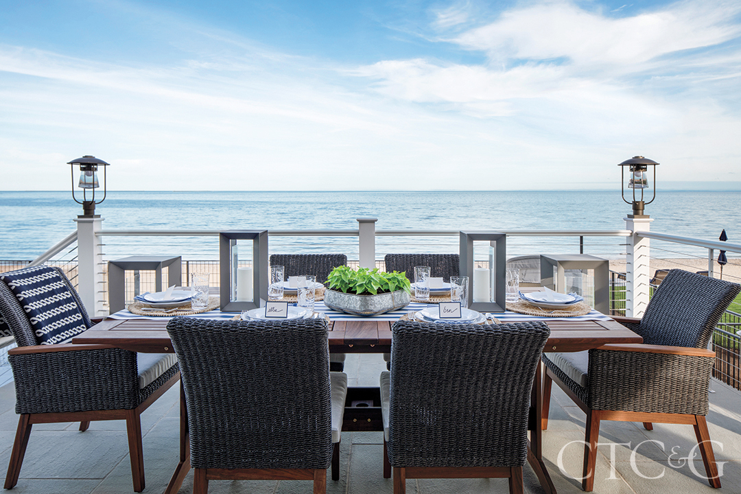 Dining Table Overlooking The Beachfront