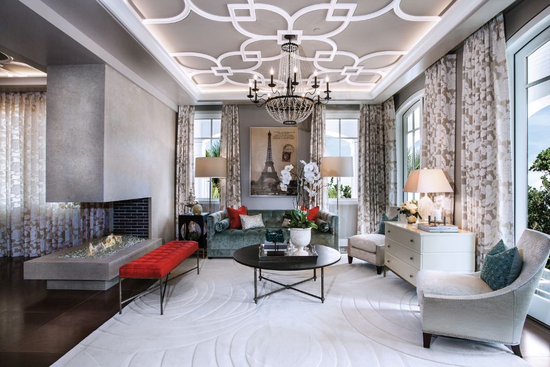 Real Housewives Oc Braunwyn Windham Burke Newport Beach House Family Room I