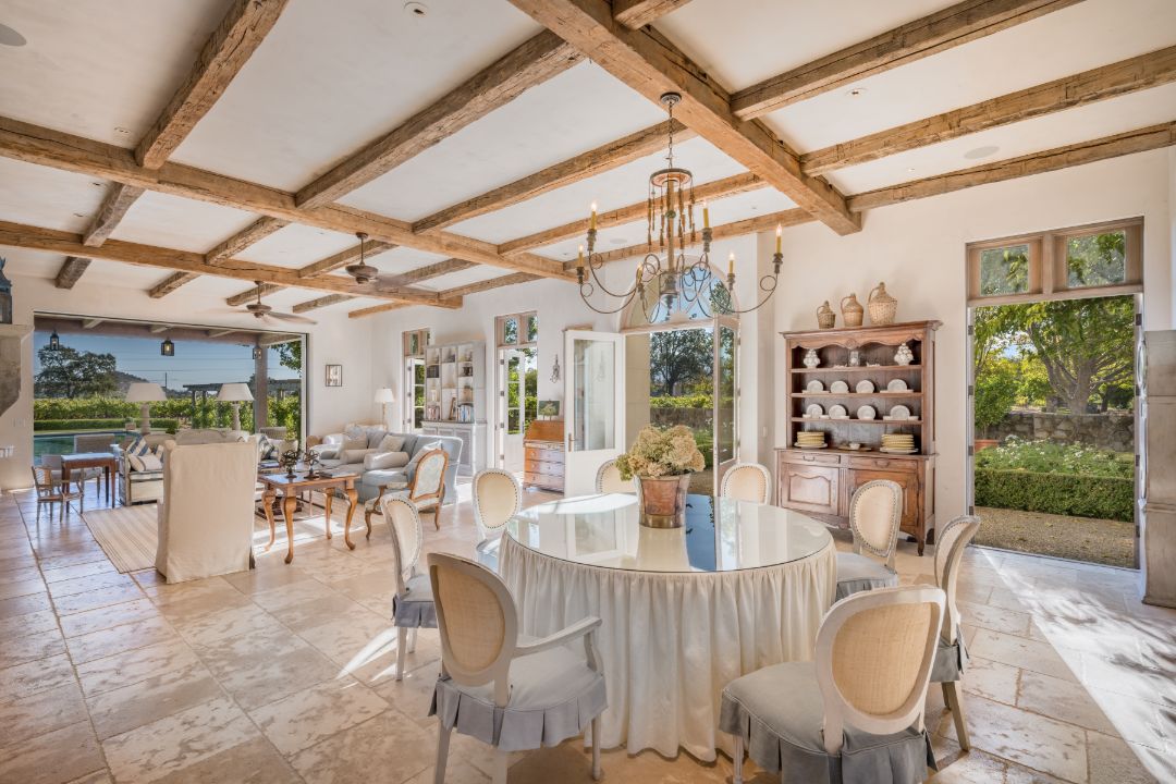 Napa Valley Estate Exposed Beams