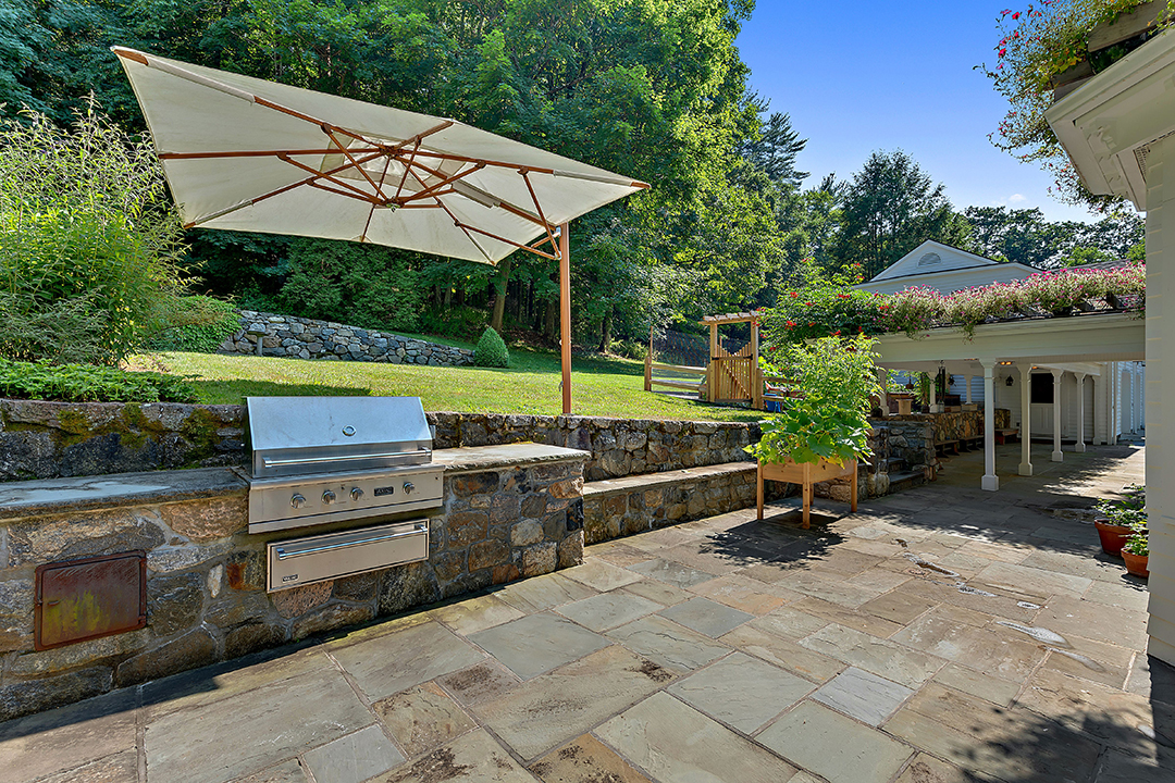 Actor Hank Azarias Charming Estate In Bedford Corners Wants 3 25m Grill Pergola