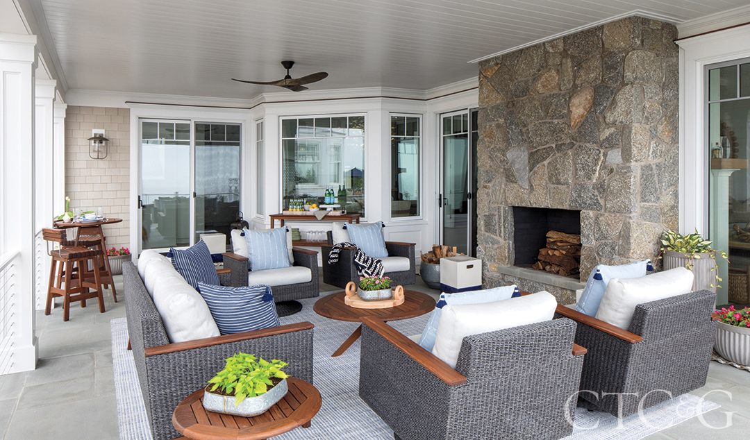 Outside Porch At Beach House