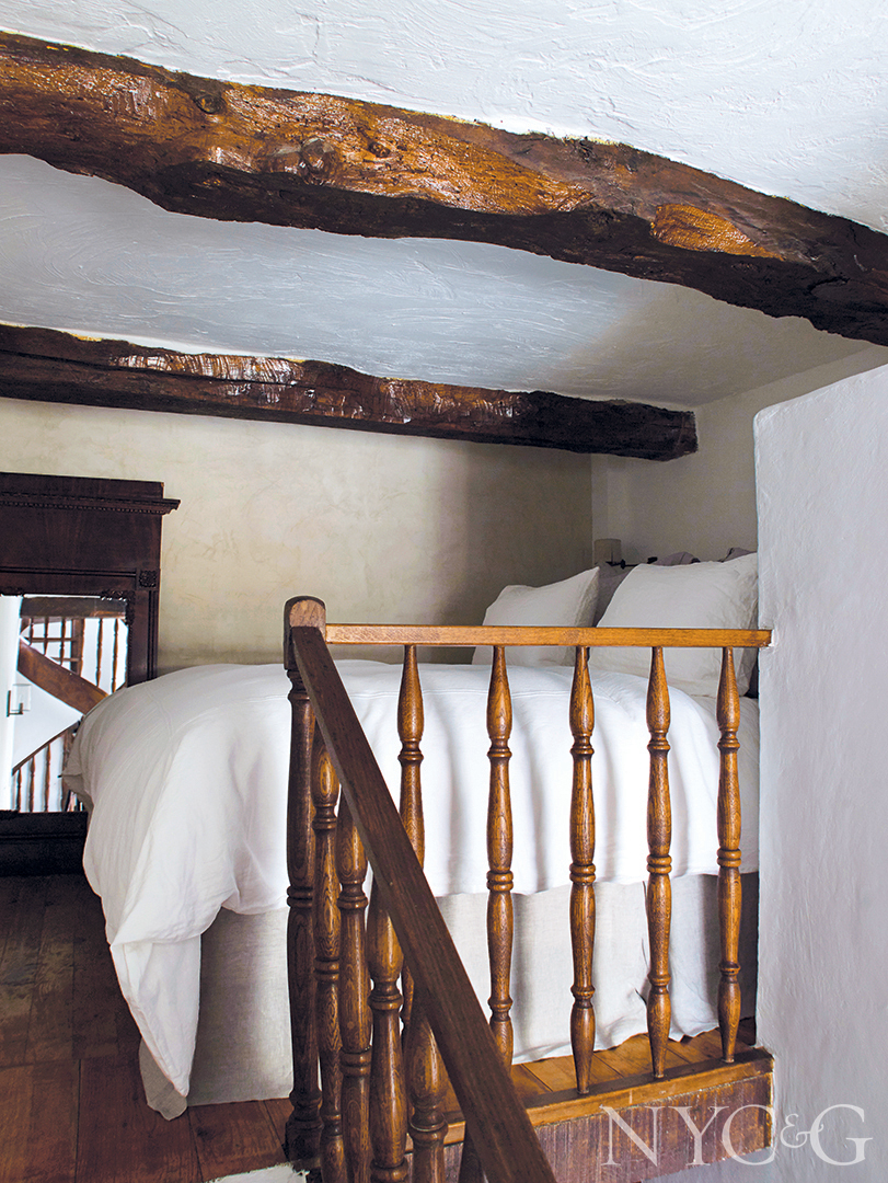 Wooden Beams In Master Bedroom