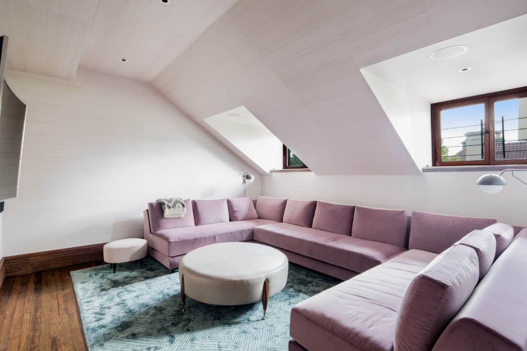 Prospect Park Park Slope West Townhouse Slope Ceiling Family Room