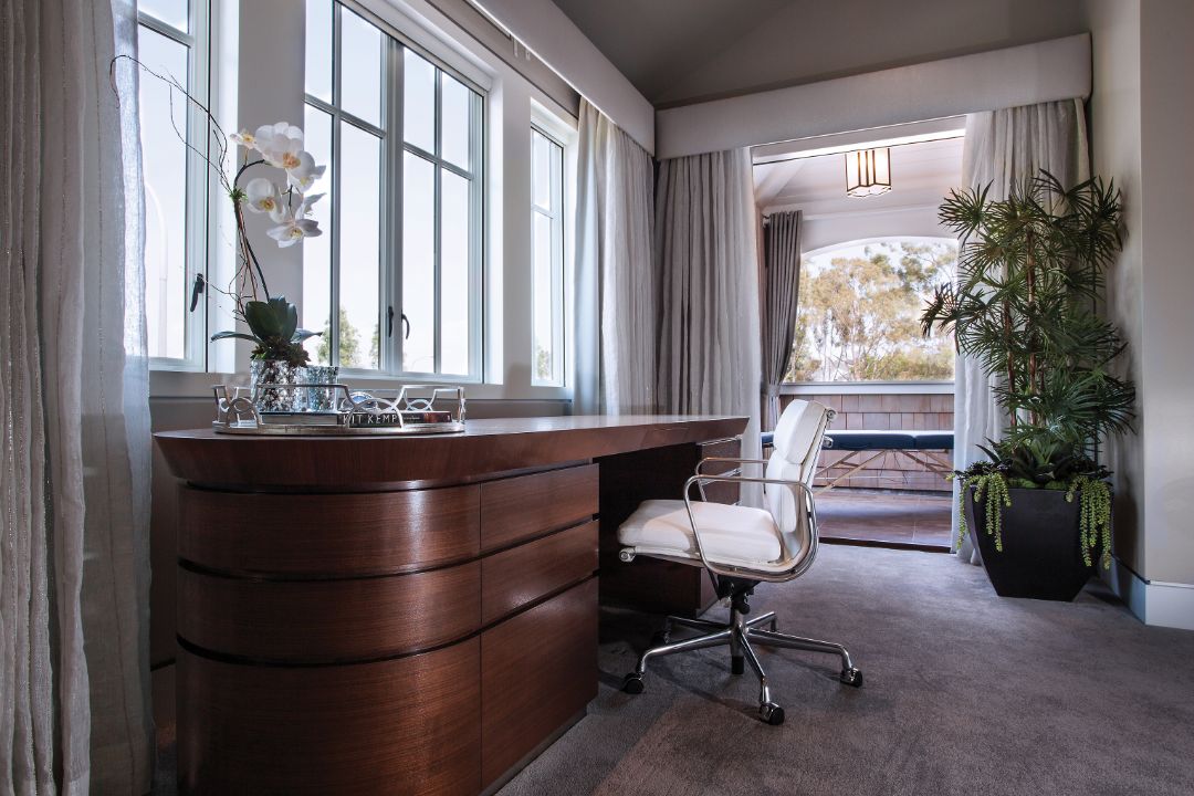 Real Housewives Oc Braunwyn Windham Burke Newport Beach House Master Bedroom Desk