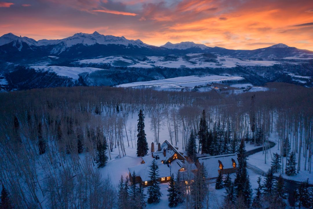 Tom Cruise Telluride Estate Mountains Sunset
