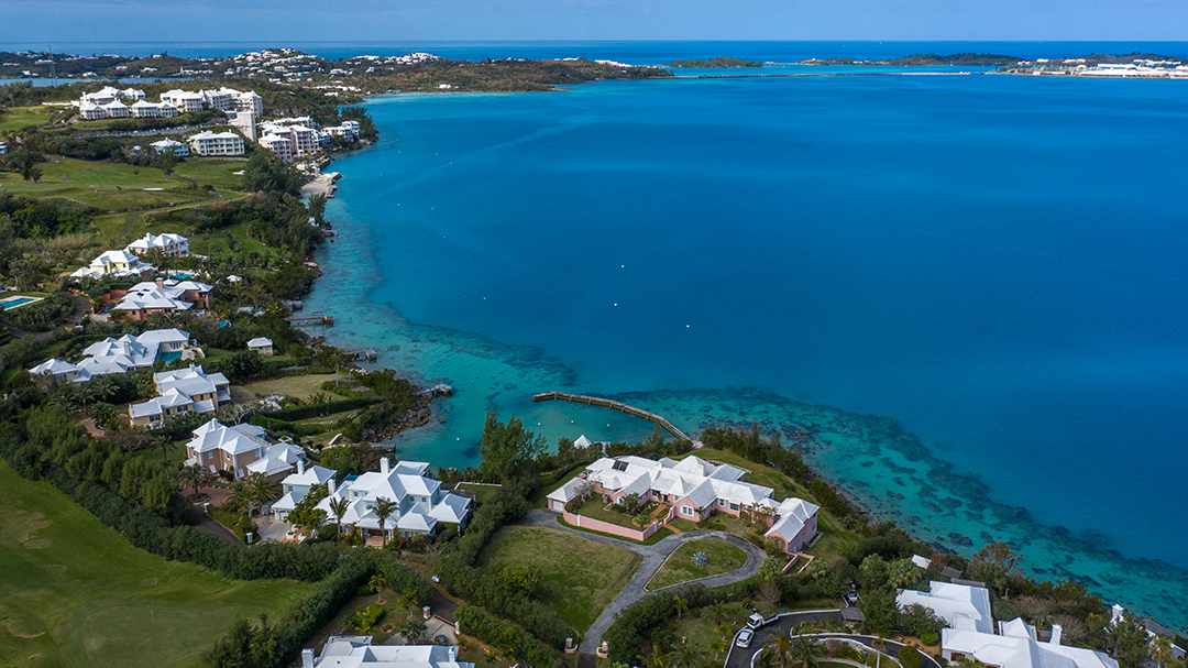 Waterfront Bermuda Home Will Soon Go To Auction Without Reserve Aerial Ocean