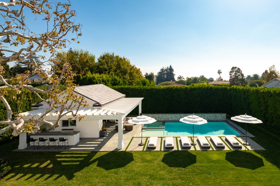 Chris Albrecht Starz Pacific Palisades Home Pool and Poolhouse