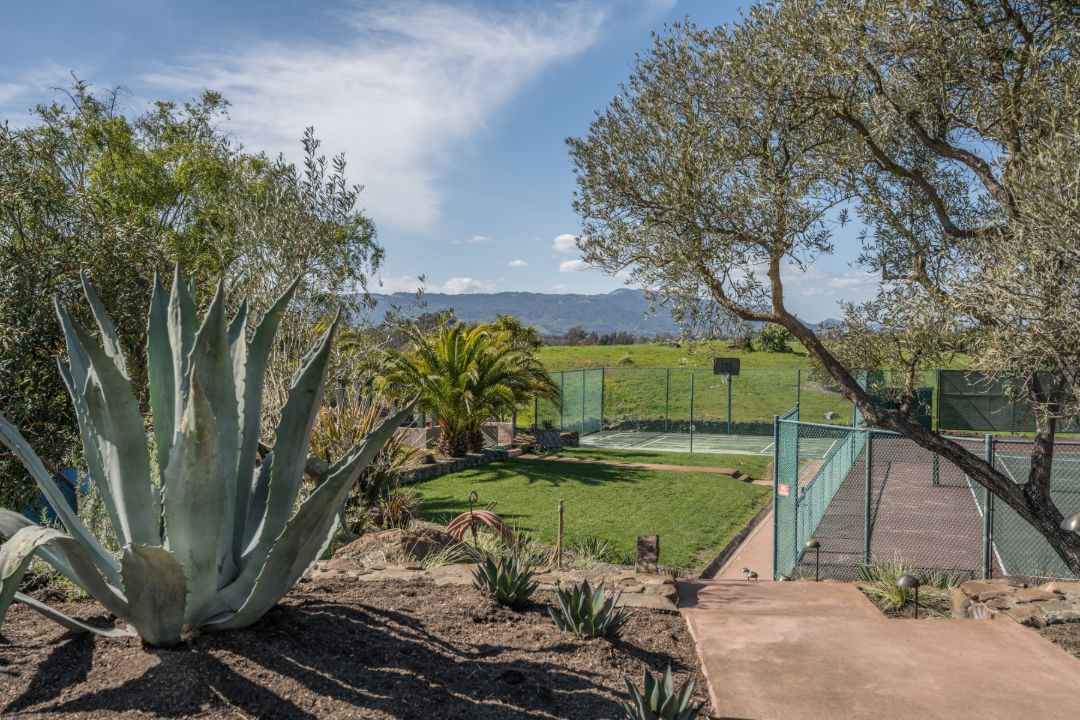 Sonoma Wine Country Estate Tennis Court