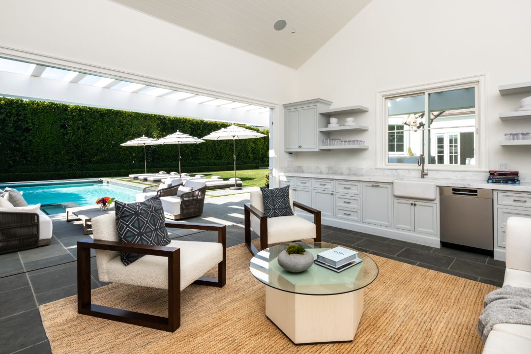 Chris Albrecht Starz Pacific Palisades Home Poolhouse Interior