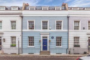 Diana Dors Blue Plaque Chelsea Townhouse Blue Facade