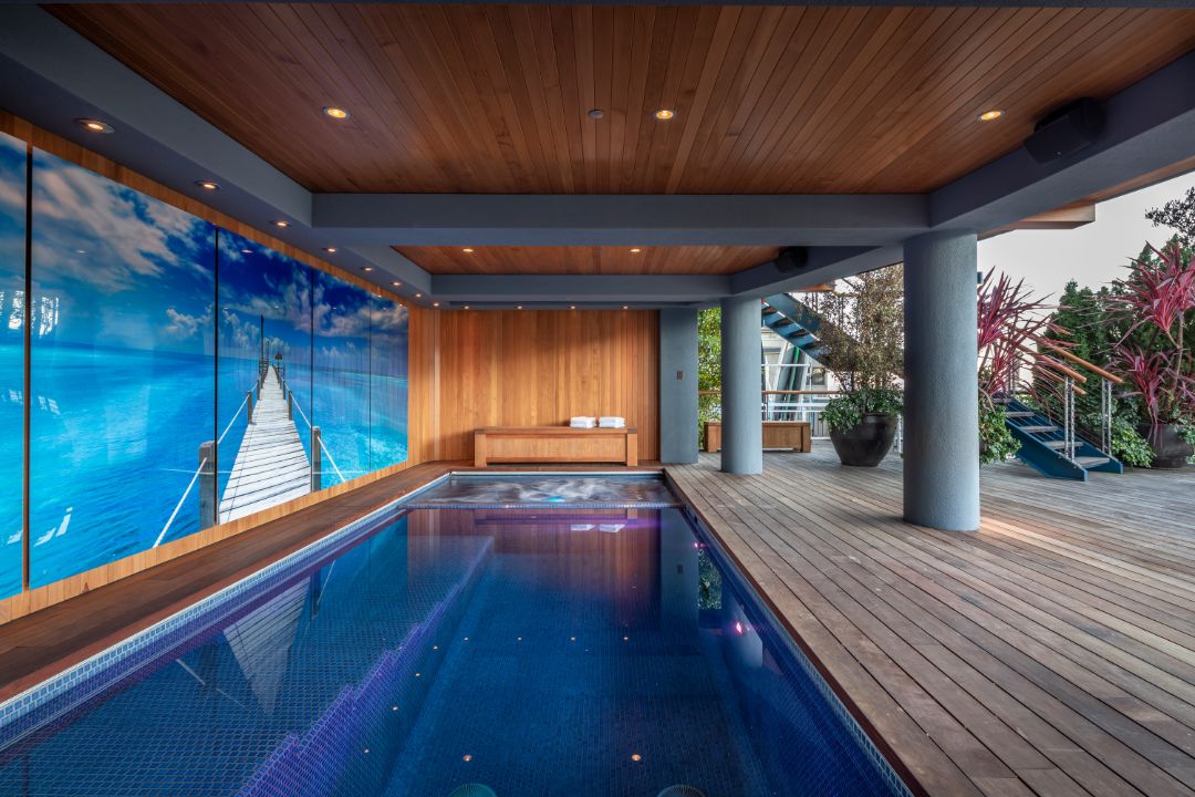 Belvedere San Francisco Bay Waterfront Home Indoor Pool