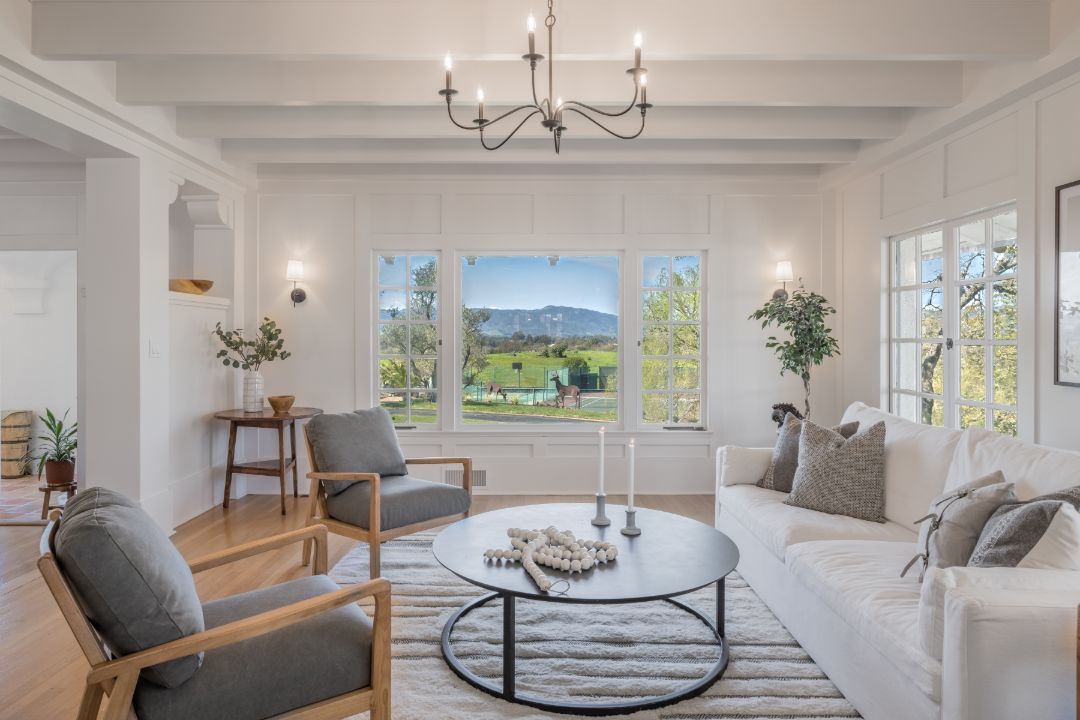 Sonoma Wine Country Estate Living Room
