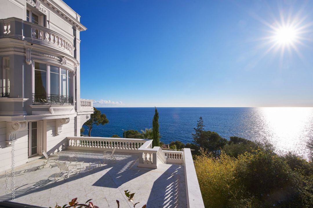 Cote Dazur France Belle Epoque Mansion Balcony