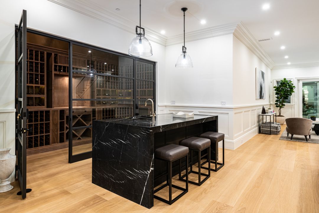 Chris Albrecht Starz Pacific Palisades Home Basement Bar