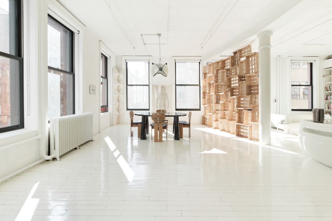 Wooster Street Soho Corner Loft Dining Space