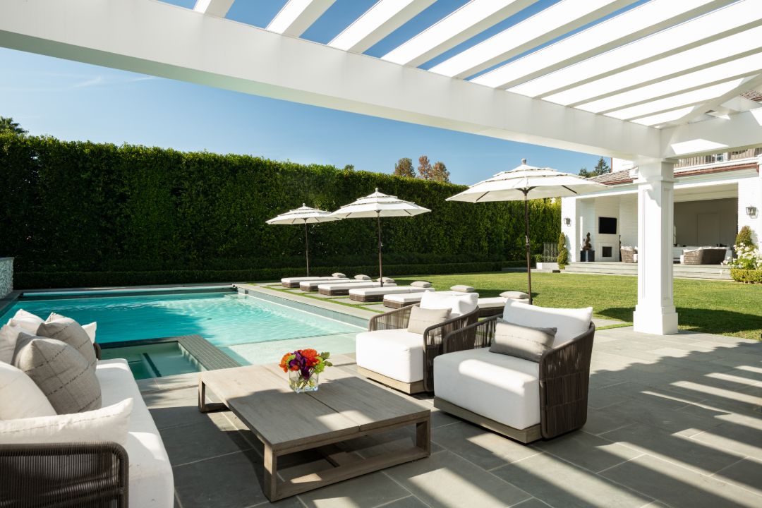 Chris Albrecht Starz Pacific Palisades Home Poolside