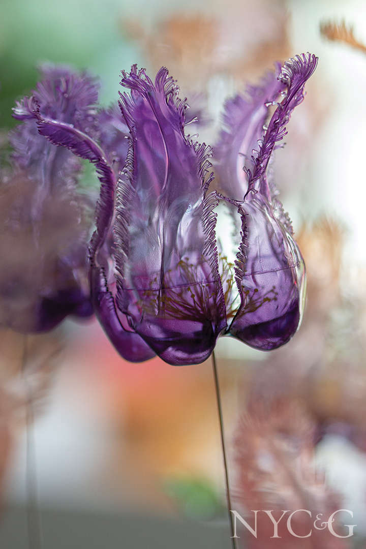 Flowers Made From Discarded Materials