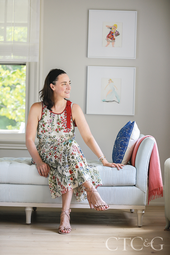 Lady Sitting On A Daybed