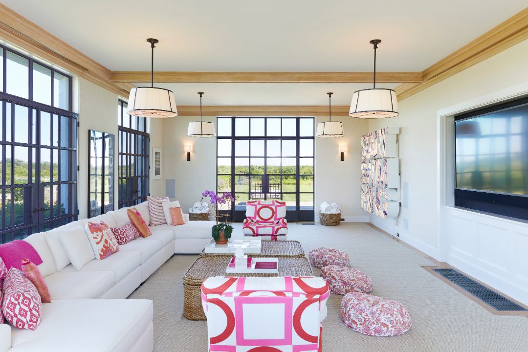 Jule Pond Southampton Home White Sectional