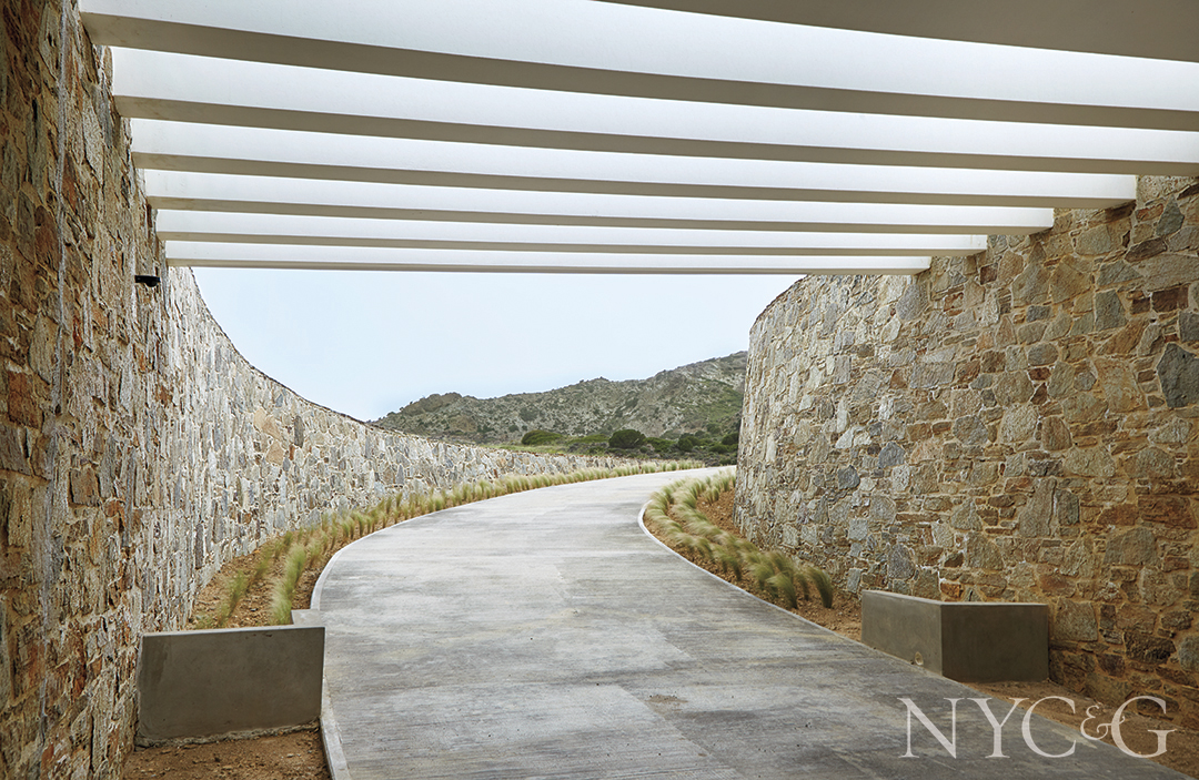 Stone Walls In Milos Greece