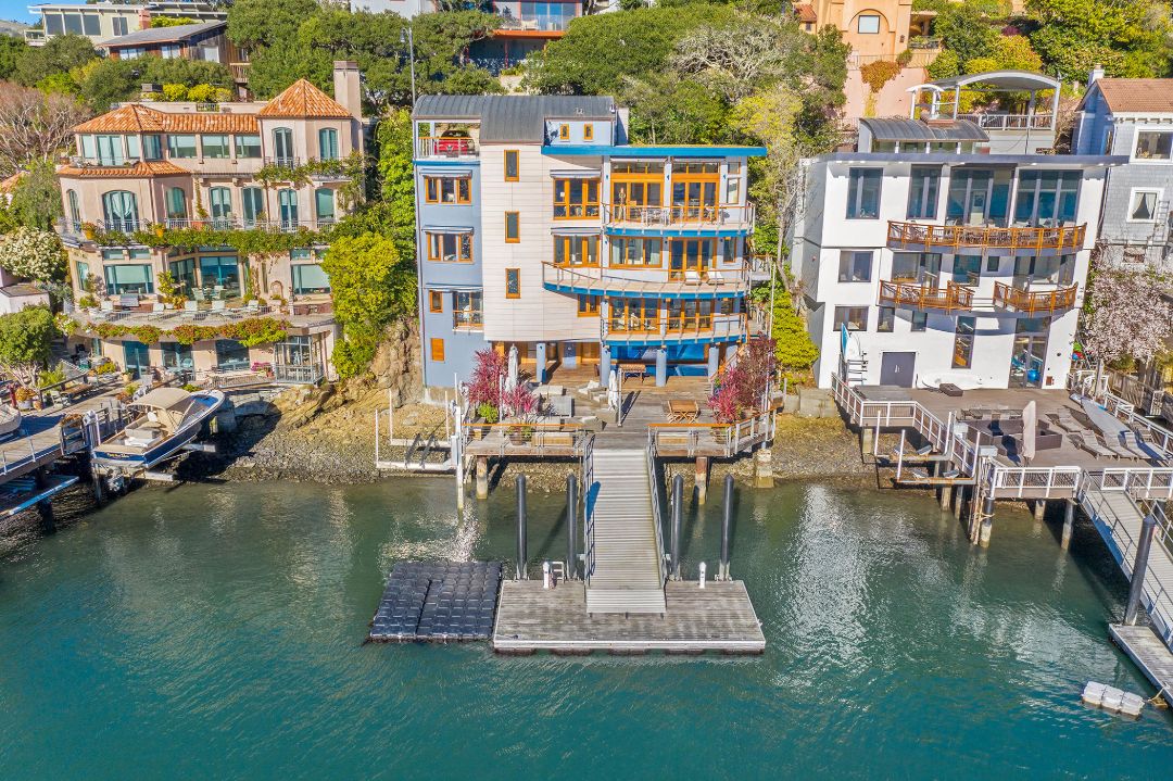 Belvedere San Francisco Bay Waterfront Home Dock